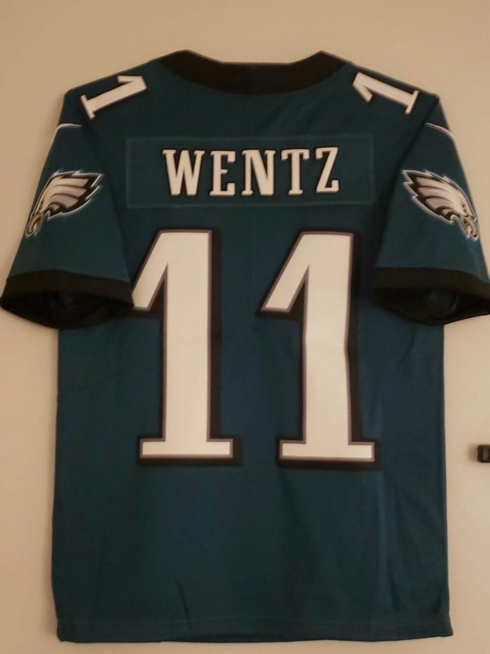 Carson Wentz #11 Philadelphia Eagles Jersey - Teal & White